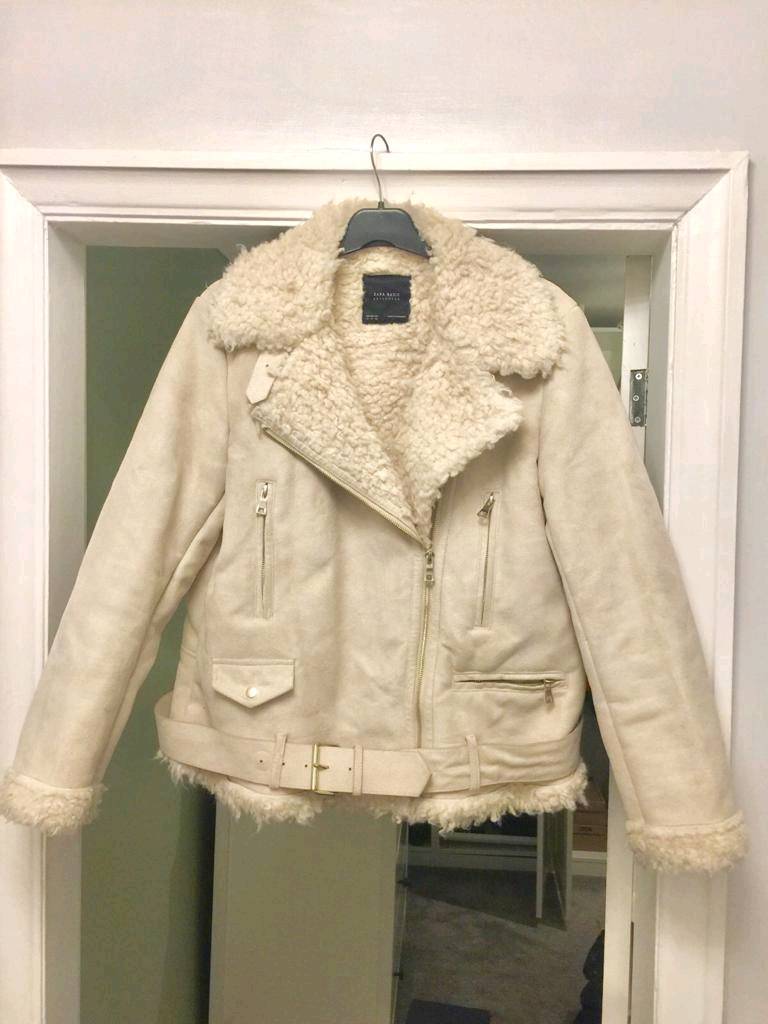 zara womens aviator jacket